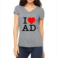 I Heart Ad (andorra) Women's V-neck T-shirt | Artistshot