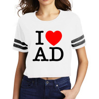 I Heart Ad (andorra) Scorecard Crop Tee | Artistshot