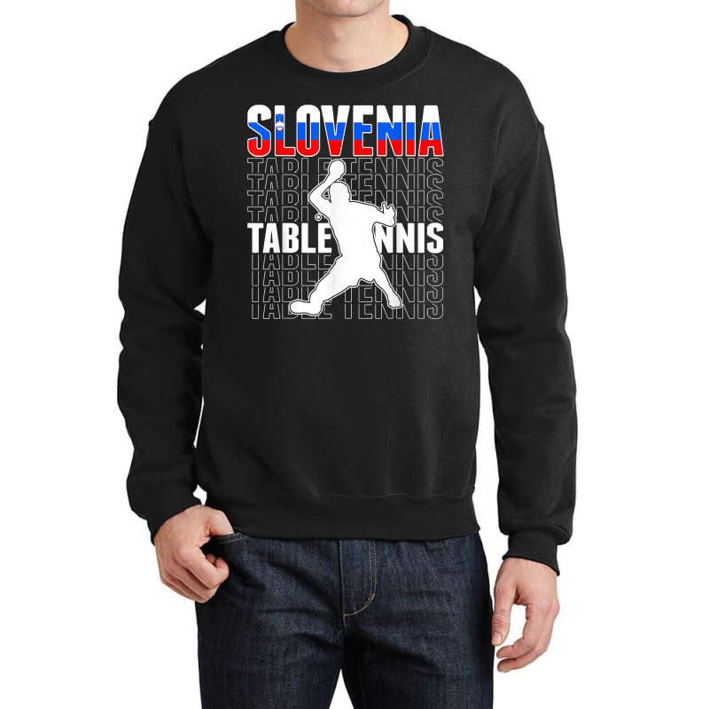 Slovenia Ping Pong Lovers Slovenian Table Tennis Supporters T Shirt Crewneck Sweatshirt by roopeedwrich76 | Artistshot