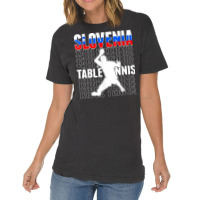 Slovenia Ping Pong Lovers Slovenian Table Tennis Supporters T Shirt Vintage T-shirt | Artistshot