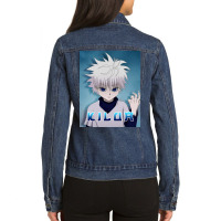 Angry Kilua Ready To Kill The Monsters Ladies Denim Jacket | Artistshot