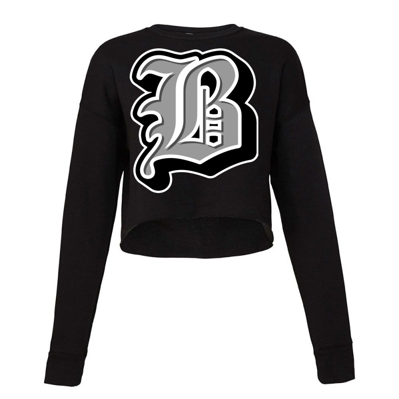 Modern Creative Initial Name B Cropped Sweater by sky47 | Artistshot