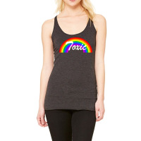 Toxic With Rainbows T Shirt Racerback Tank | Artistshot