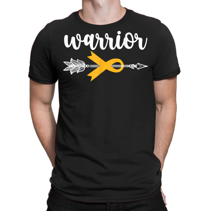 Warrior Childhood Cancer Awareness Hope Support Strong T Shirt T-shirt | Artistshot