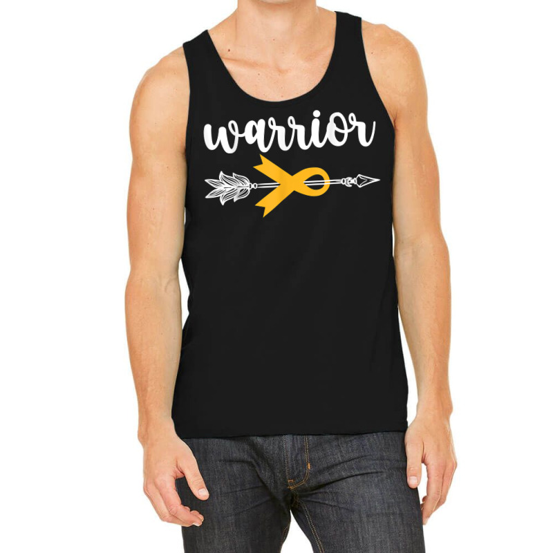 Warrior Childhood Cancer Awareness Hope Support Strong T Shirt Tank Top | Artistshot