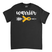 Warrior Childhood Cancer Awareness Hope Support Strong T Shirt Classic T-shirt | Artistshot