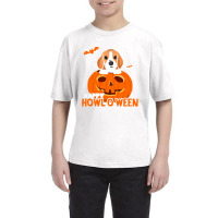 Cute Halloween Beagle Dog Pumpkin Costumes Thanksgiving T Shirt Youth Tee | Artistshot