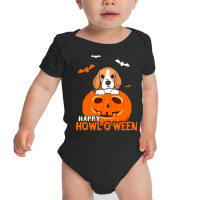 Cute Halloween Beagle Dog Pumpkin Costumes Thanksgiving T Shirt Baby Bodysuit | Artistshot