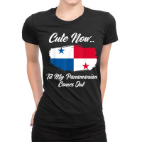 Cute Now Til My Panamanian Comes Out Funny Panamanian T Shirt Ladies Fitted T-shirt | Artistshot