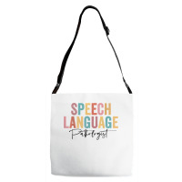 Speech Language Pathologist Groovy Wavy Speech Therapy T Shirt Adjustable Strap Totes | Artistshot