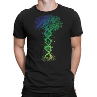 Dna Tree T  Shirt D N A Tree Of Life Genetics Colorful Biology Science T-shirt | Artistshot