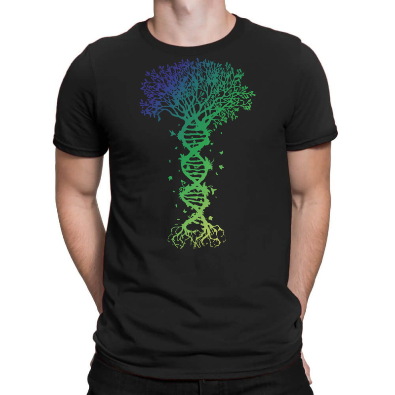 Dna Tree T  Shirt D N A Tree Of Life Genetics Colorful Biology Science T-Shirt by savannasavor | Artistshot