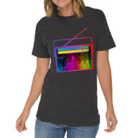 Womens Cassette Stereo Retro Vintage 80's 90's Music Costume Party Ani Vintage T-shirt | Artistshot