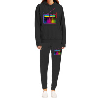 Womens Cassette Stereo Retro Vintage 80's 90's Music Costume Party Ani Hoodie & Jogger Set | Artistshot