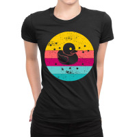 Duck T  Shirt Bath Duck Retro T  Shirt Ladies Fitted T-shirt | Artistshot