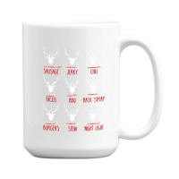 Deer Hunter All Of Santa's Reindeer Tee 15 Oz Coffee Mug | Artistshot