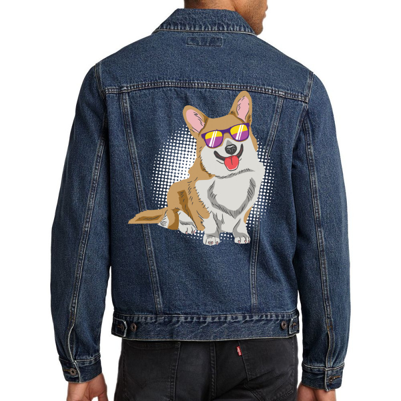 Welsh Corgi T  Shirt Welsh Corgi Dog T  Shirt Men Denim Jacket by huntingsignpost | Artistshot