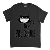 Evil Genius Funny Feline Smiling Cat Owner Raglan Baseball Tee Classic T-shirt | Artistshot