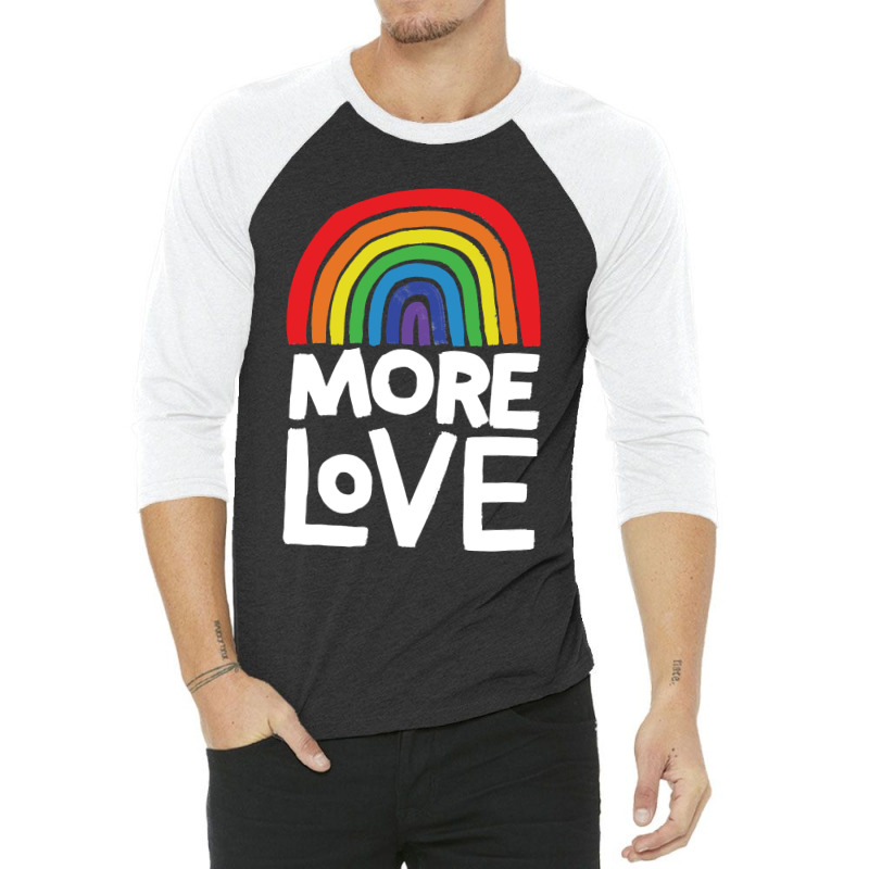 More Love Tri Blend 3/4 Sleeve Shirt by Jose-Rodriguez | Artistshot