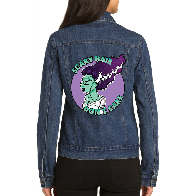 Classic Retro  Scary Women My Favorite Ladies Denim Jacket by LoganArtists | Artistshot