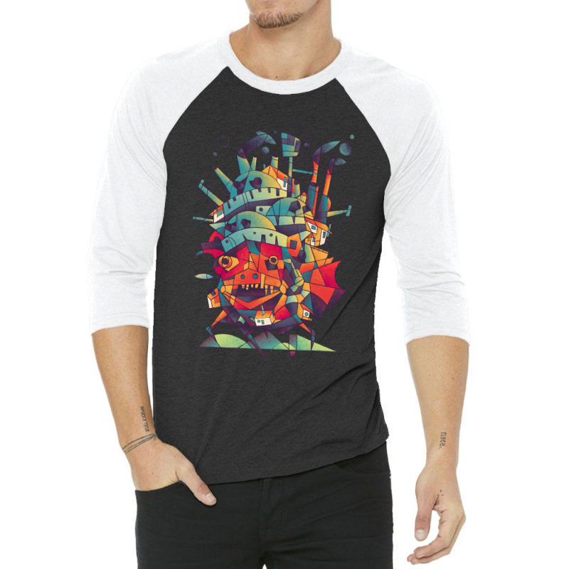 Moving Castle 3/4 Sleeve Shirt by Jose-Rodriguez | Artistshot