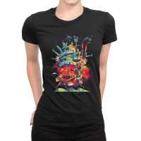 Moving Castle Ladies Fitted T-shirt | Artistshot