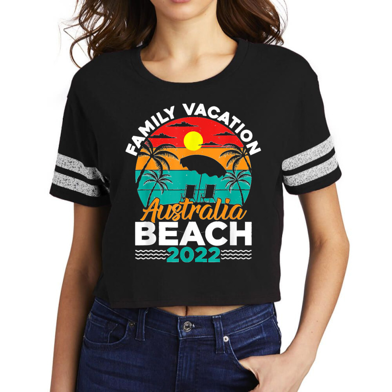 Family Vacation 2022 Vintage Retro Australia Atlantis Beach Scorecard Crop Tee by WirtzRichard | Artistshot