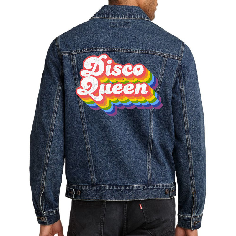 Disco Queen Groovy Roller Disco Outfit Vintage 70s Costume Tank Top Men Denim Jacket by RomanAllen89 | Artistshot