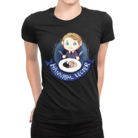 Retro Vintage  Horror Movie Design Character Ladies Fitted T-shirt | Artistshot