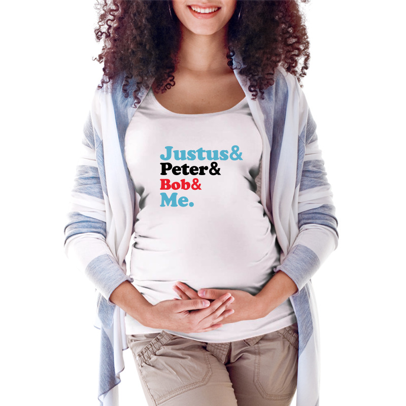 Justus Peter Bob Me For Light Maternity Scoop Neck T-shirt by autlu2024 | Artistshot