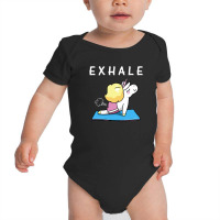 Exhale Unicorn For Dark Baby Bodysuit | Artistshot