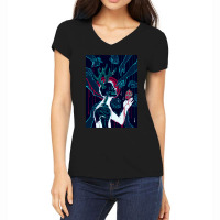 Vintage Classic Cartoon  Horror Movie Arts Characters Women's V-neck T-shirt | Artistshot