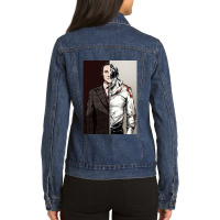 Vintage Graphic  Buffalo Bill My Favorite People Ladies Denim Jacket | Artistshot