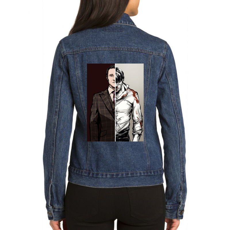 Vintage Graphic  Buffalo Bill My Favorite People Ladies Denim Jacket by BraylonArtists | Artistshot