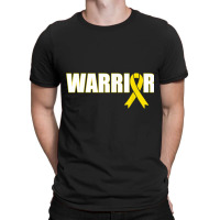 Bone Cancer Warrior Sarcoma Yellow Ribbon T-shirt | Artistshot