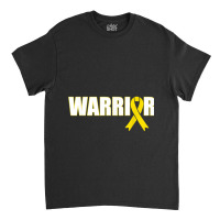 Bone Cancer Warrior Sarcoma Yellow Ribbon Classic T-shirt | Artistshot