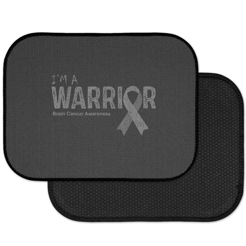 Brain Cancer Awareness Warrior Rear Car Mat | Artistshot