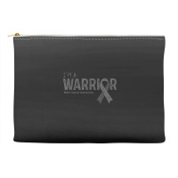 Brain Cancer Awareness Warrior Accessory Pouches | Artistshot