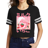 Anime  Kawaii Anime Japanese Strawberry Milkshake Scorecard Crop Tee | Artistshot