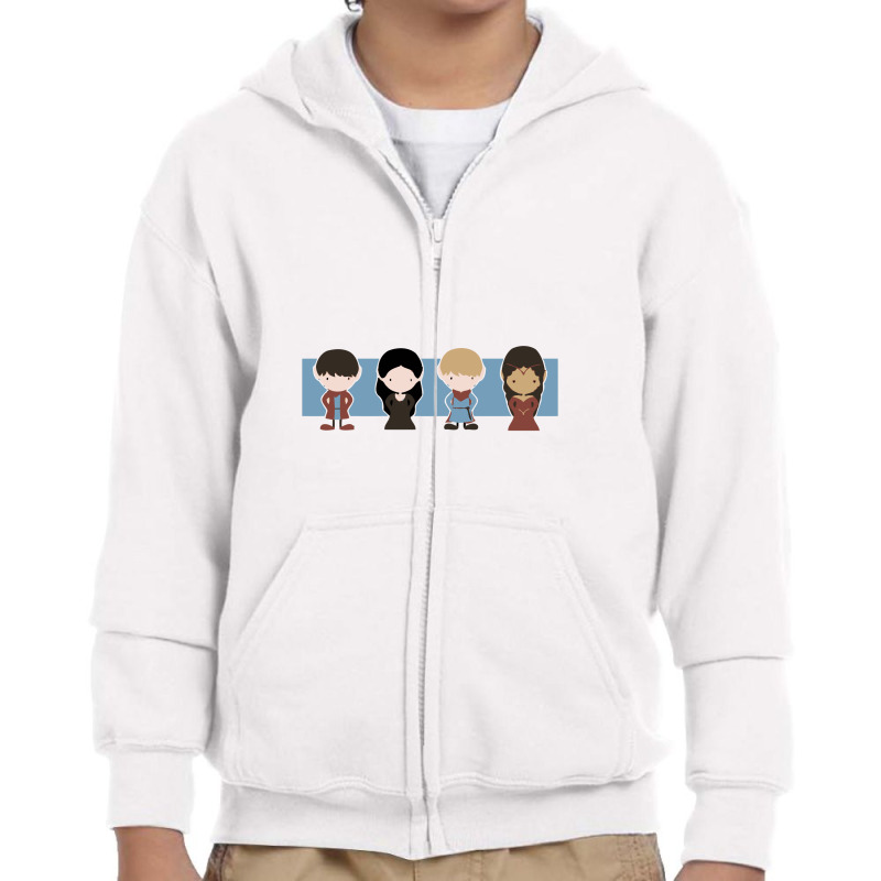 Merlin, Morgana, Arthur, Guinevere, Chibi Merlin Merlin Youth Zipper Hoodie | Artistshot