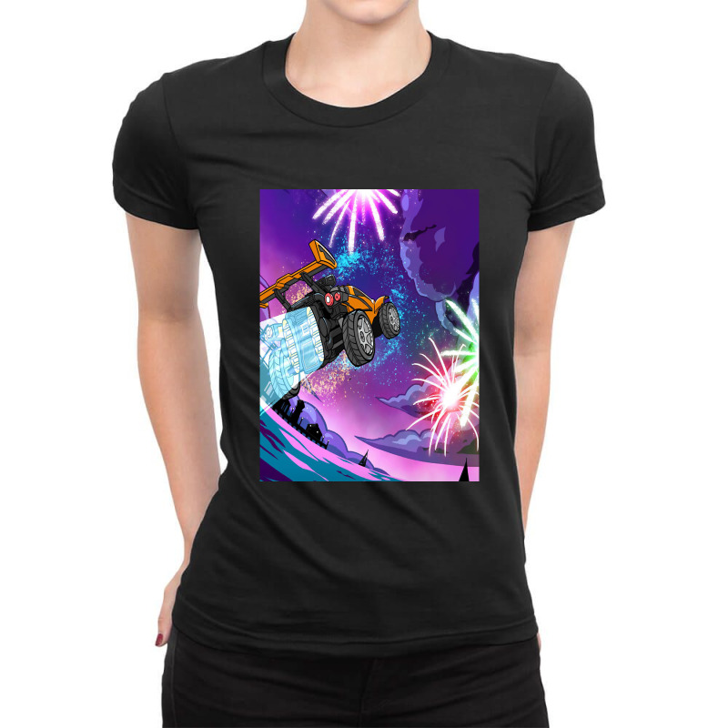 Music Retro Rocket Gift Men Ladies Fitted T-Shirt by IsisArtists | Artistshot