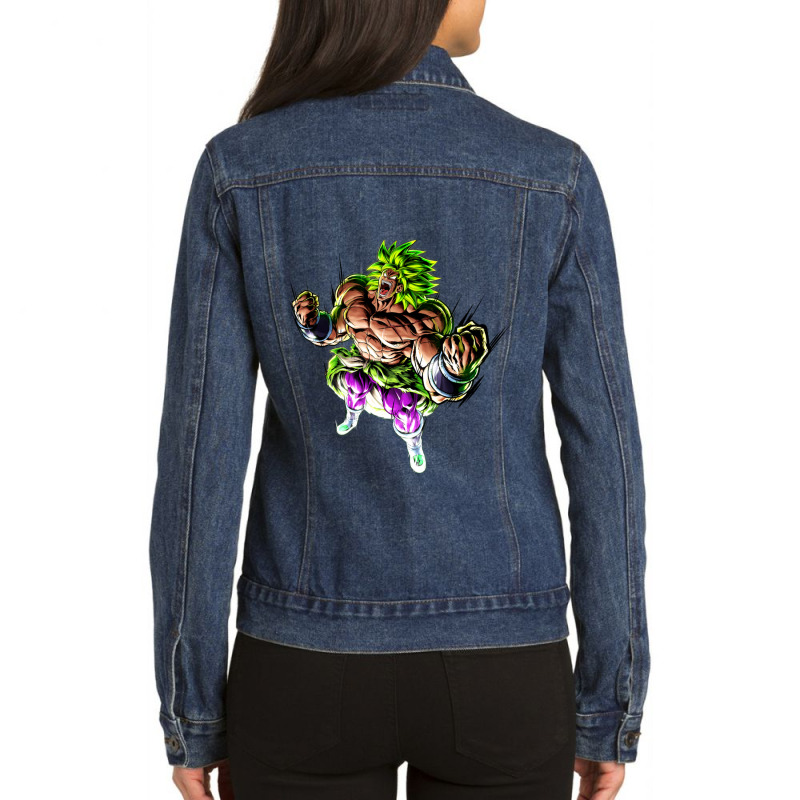 Dbl Broly Ladies Denim Jacket by Ha Thu | Artistshot