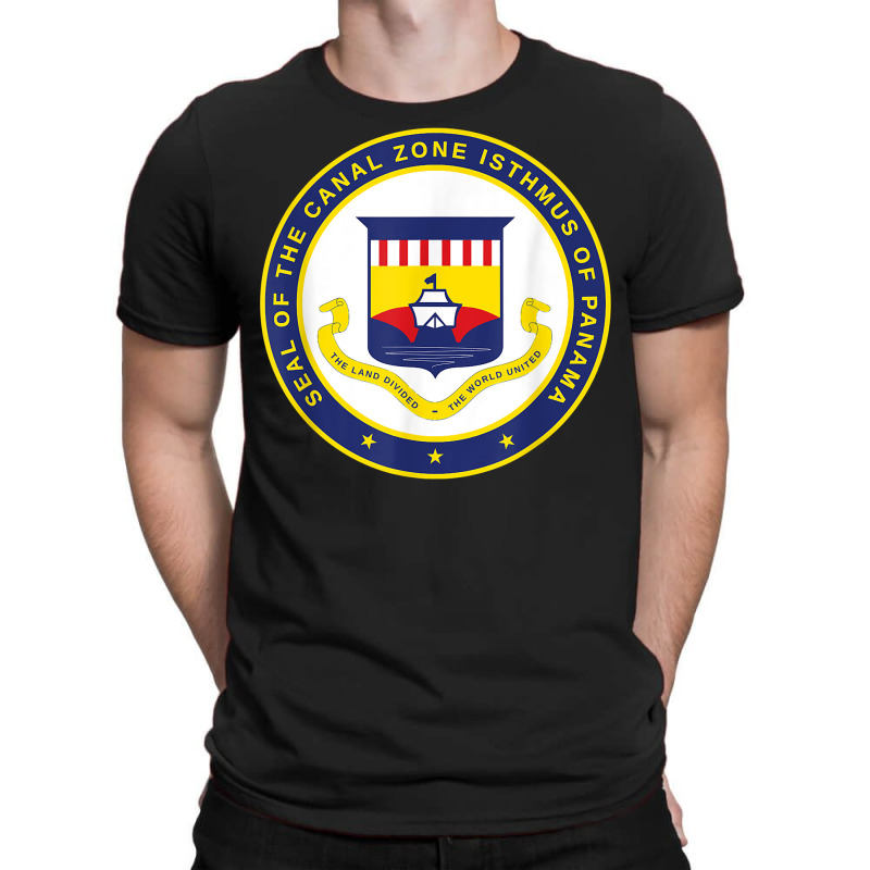 Seal Of The Panama Canal Zone   Isthmus Of Panama   Zonian T-shirt | Artistshot