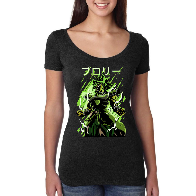 Dragonball Broly Roarr Women's Triblend Scoop T-shirt by Ha Thu | Artistshot