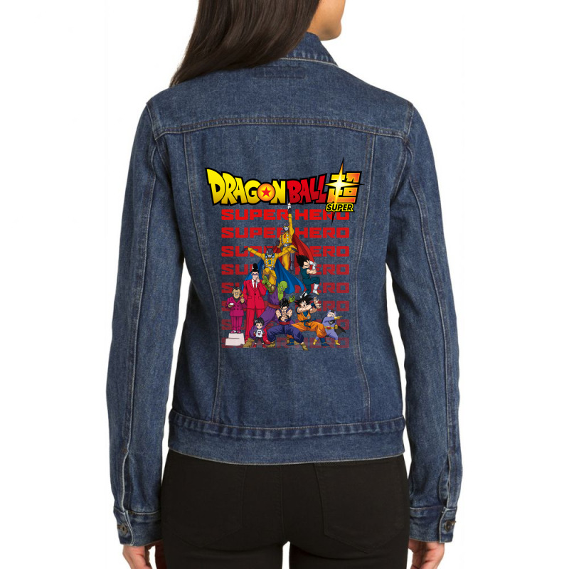 Dragonball Superhero Ladies Denim Jacket by Ha Thu | Artistshot