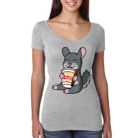 Chinchilla Eating Instant Ramen Noodles Pet T Shirt Women's Triblend Scoop T-shirt | Artistshot