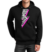 Leopard Lightning Bolt Pink Shadow Cheetah Graphic Print Sweatshirt Unisex Hoodie | Artistshot