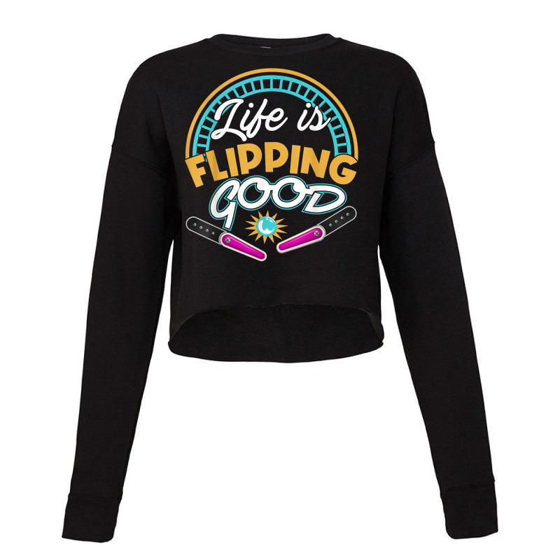 Flipping Good Arcade Game 80s 90s Pinball T Shirt Cropped Sweater by sowleomballoucgp | Artistshot