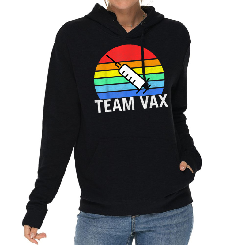 Team Vaccine Pro Vaccine Vaccination Retro Vintage T Shirt Lightweight Hoodie by beansidpeelleo | Artistshot