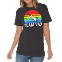 Team Vaccine Pro Vaccine Vaccination Retro Vintage T Shirt Vintage T-shirt | Artistshot